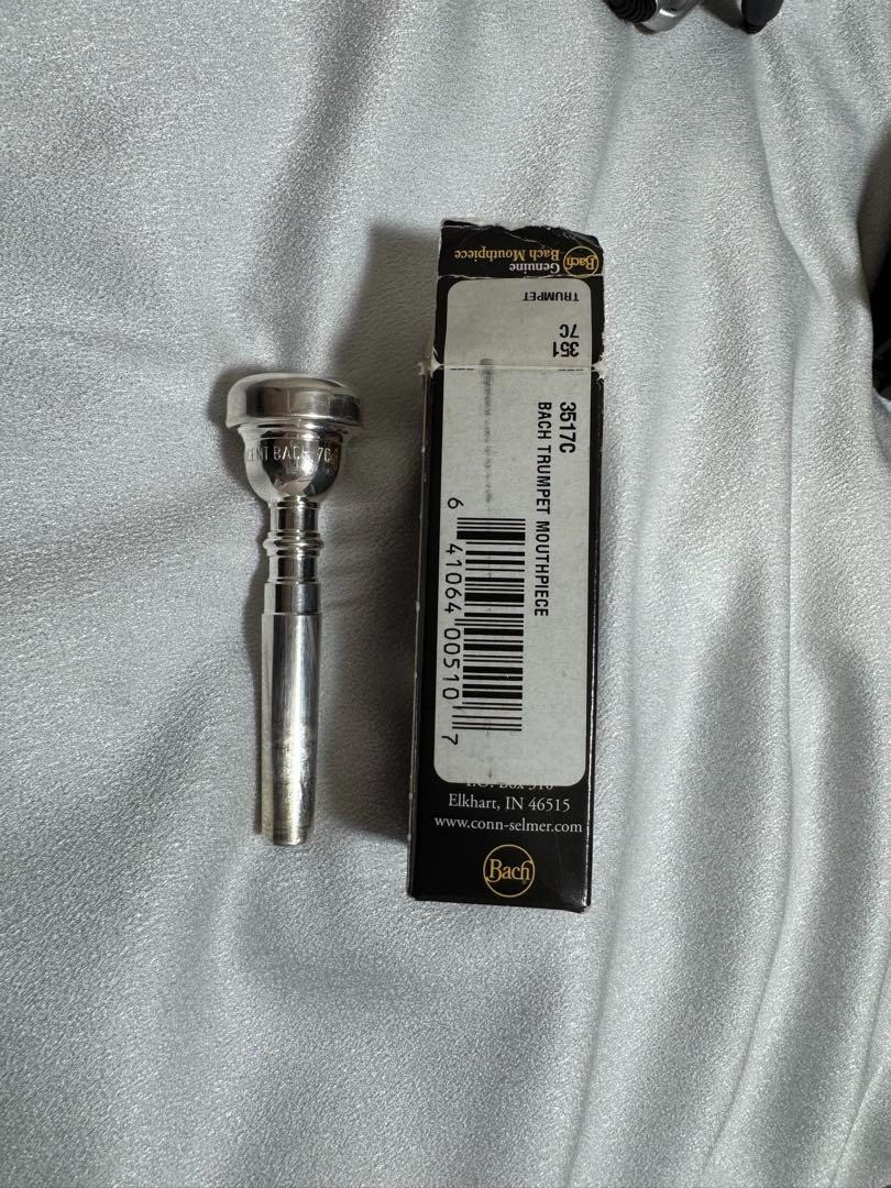 Bach Stradivarius Trumpet 180ML37SP Silver Bb Mouthpiece Tuner