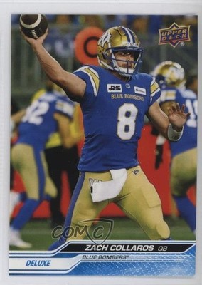 2024 Upper Deck CFL Deluxe 55/250 Zach Collaros #74 1lm9
