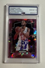 Daniel Gafford Signed Panini Prizm Pink Cracked Ice Rookie Card PSA/DNA Auto 10