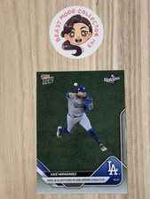2025 Topps Now Kike Hernandez Game 6 Winning Double Play World Series #918