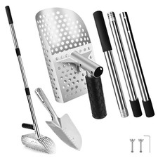 Sand Scoop for Metal Detecting, Stainless Steel Metal Detector Scoop with Lon...