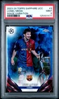 2023-24 TOPPS CHROME SAPPHIRE EDITION IMAGE VARIATION #3 LIONEL MESSI PSA 9