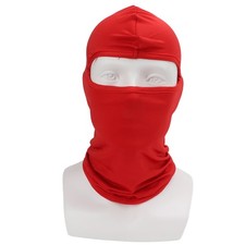 (Red)Outdoor Winter Dustproof Cycling Motorcycle Headgear Neck Scarf Helmet