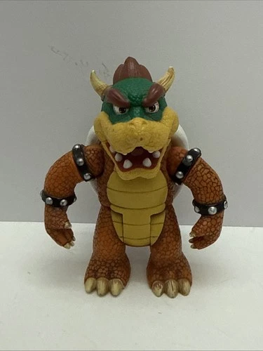Vintage 1999 ToyBiz Nintendo 64 Mario Kart Video Game Bowser 4" Action Figure