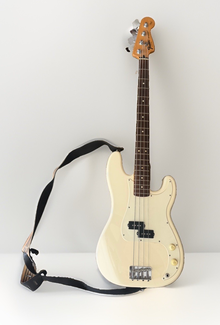 Vintage Fender Precision Bass Standard Squier Series EUC With Case