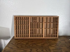 Antique Thompson Cabinet Co. Printers Furniture Printer’s Tray Trinket Display