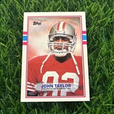 Topps 1989 John Taylor #13 Rookie San Francisco 49ers Football Card NFL F45. rookie card picture