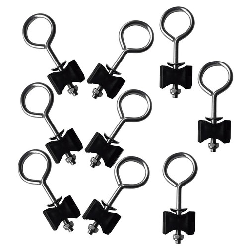 9 Pcs Metal Screw Anchors for Ground Outdoor Trampoline Replacement Parts - Picture 4 of 12