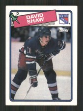 David Shaw 1988-89 Topps #57 New York Rangers 41160