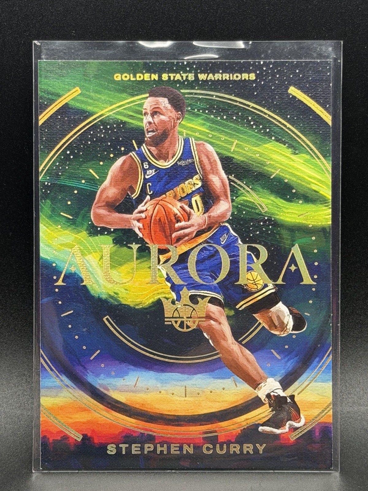 Stephen Curry 2022-23 Panini Court Kings Aurora #10 Warriors SSP