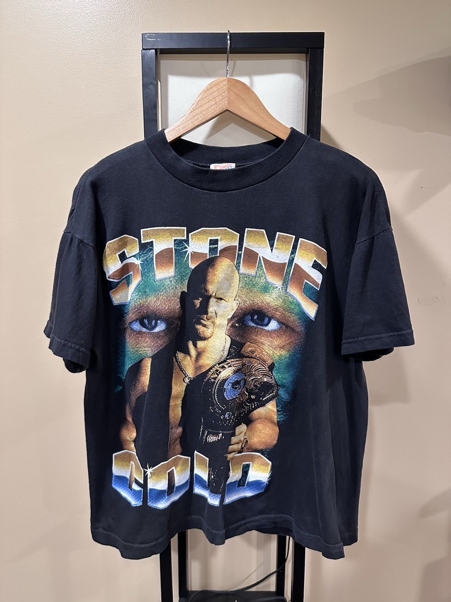 Vintage Stone Cold Steve Austin WWF 90s Rap Tee T-Shirt | eBay