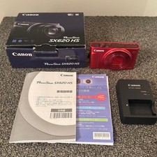  Near Mint in Box Canon PowerShot SX620 HS Red 20.2MP Digital Camera Wi-Fi 25x