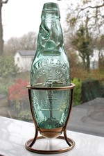 VINTAGE c1900s JOHANNESBURG MINERAL WATER Co SA 10oz CODD HAMILTON HYBRID BOTTLE
