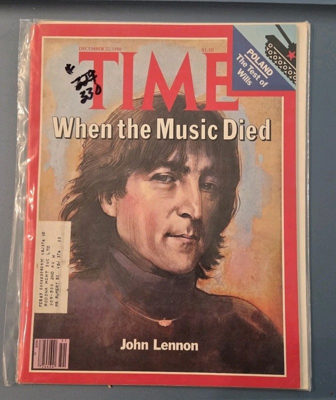 Vintage Time Magazine Dec 22 1980 When The Music Died John Lennon 