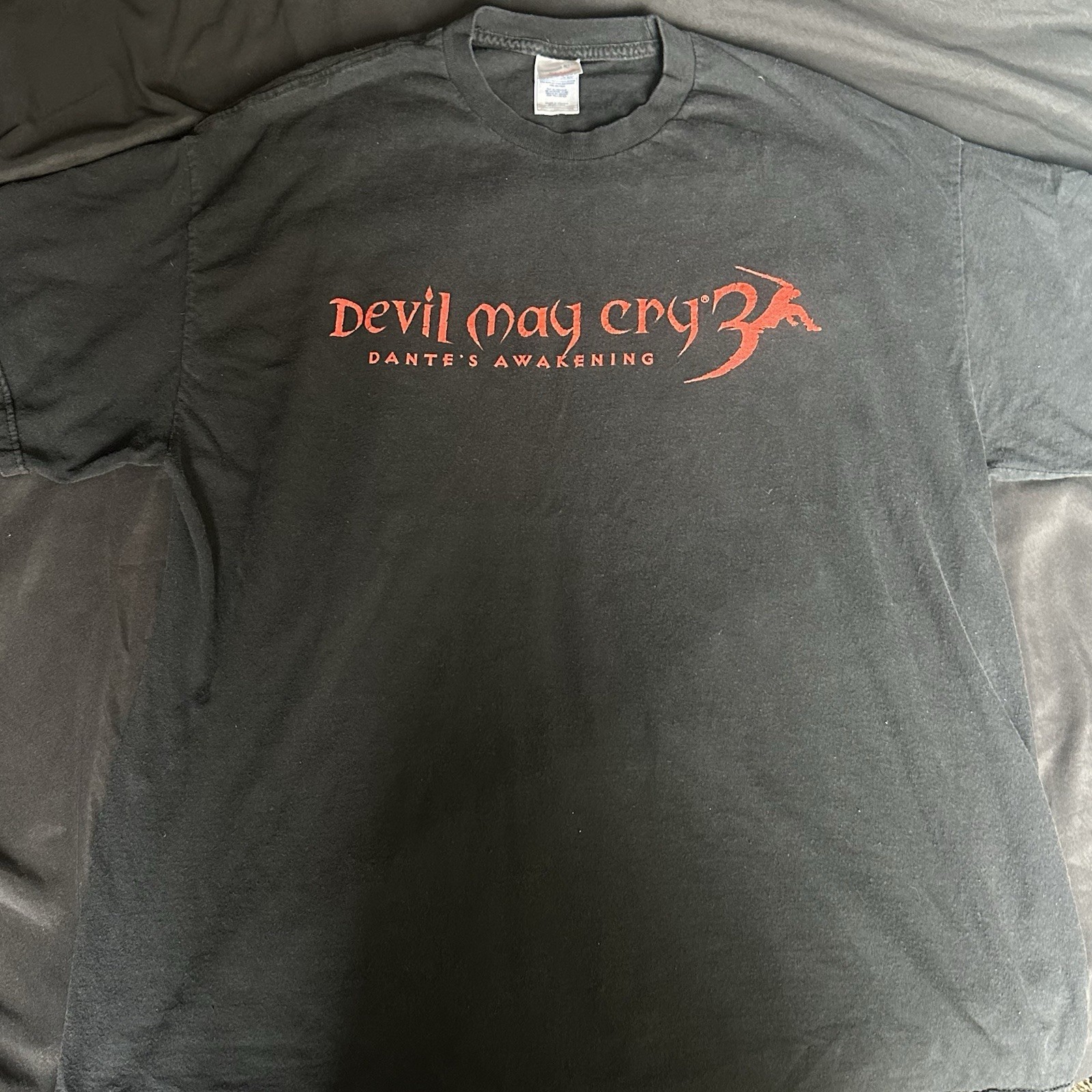 Devil May Cry 3 Dantes Awakening Promo Shirt Capcom XL Black Vintage