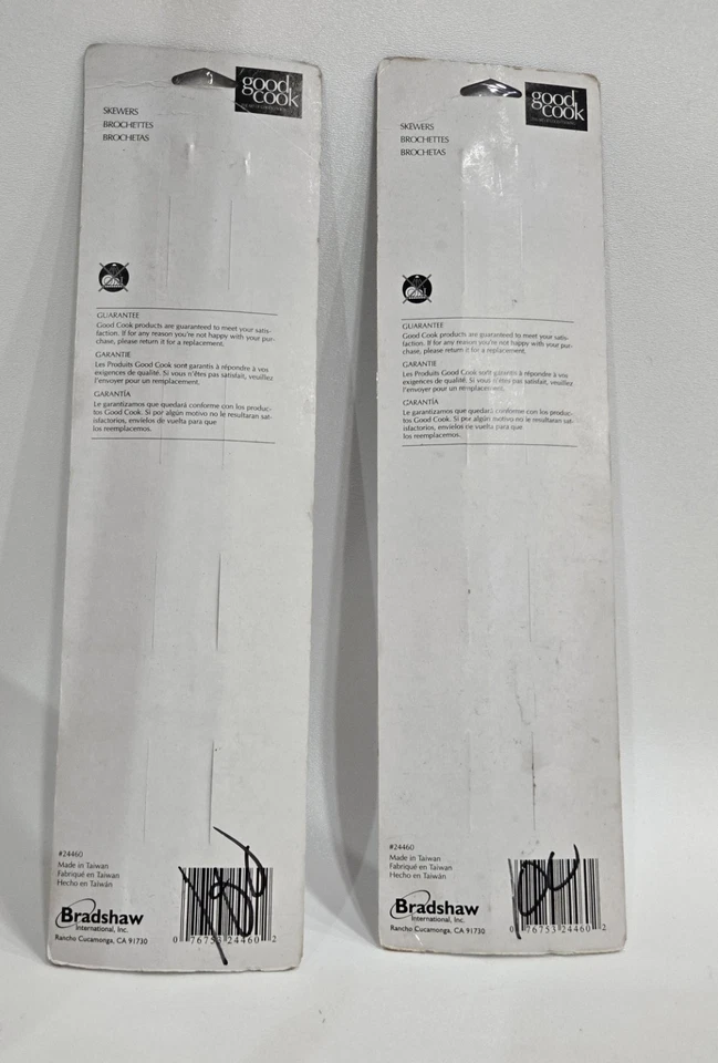 Good Cook 12-inch Metal Skewers / 2 pks Of 4 / Reusable • Free Shipping  - Image 3 of 4