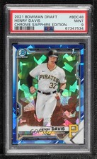 2021 Bowman Chrome Draft Sapphire Edition Henry Davis #BDC-48 PSA 9 MINT 0yn1