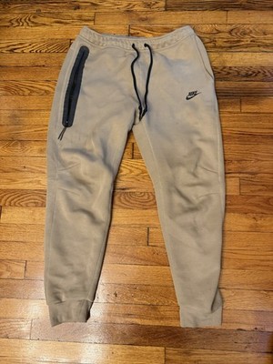 Mens Nike Sportswear Tech Fleece Beige Jogger Sweatpants Pants Size Large Clean