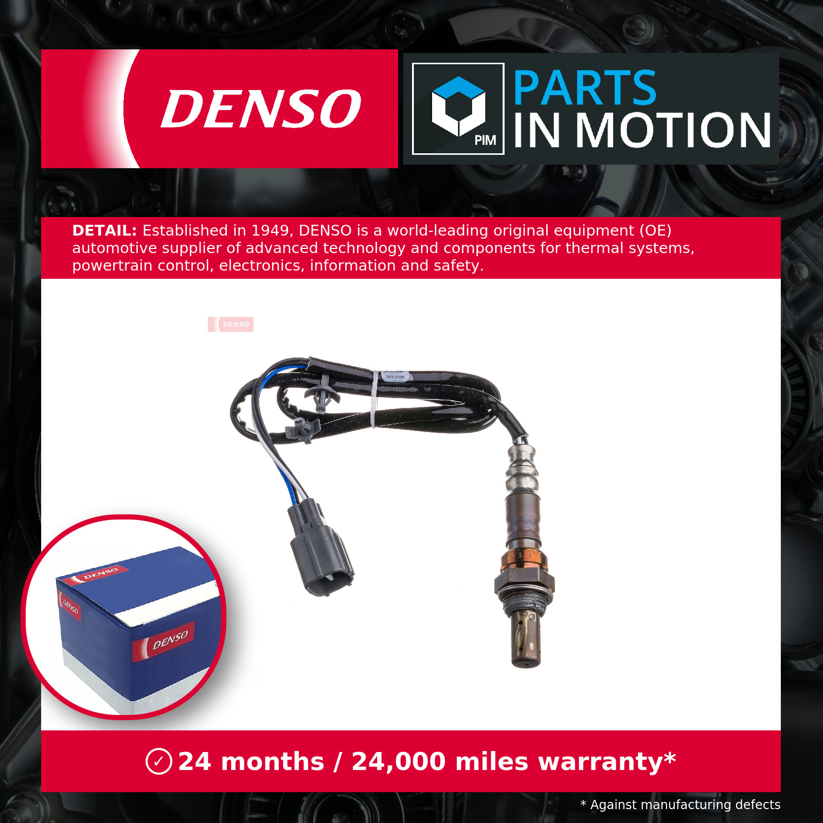 Lambda Sensor fits SUBARU IMPREZA 2.0 00 to 05 Manual Transmission Oxygen Denso