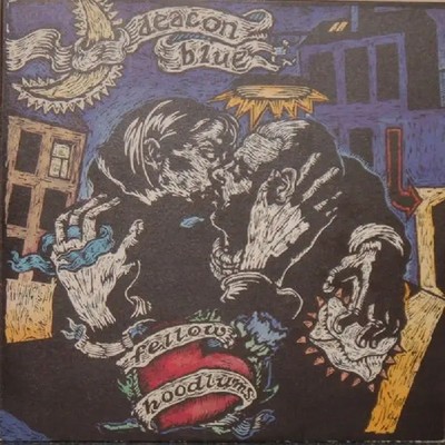 Deacon Blue Fellow Hoodlums +12 PAGE BOOKLET NEAR MINT Columbia Vinyl LP