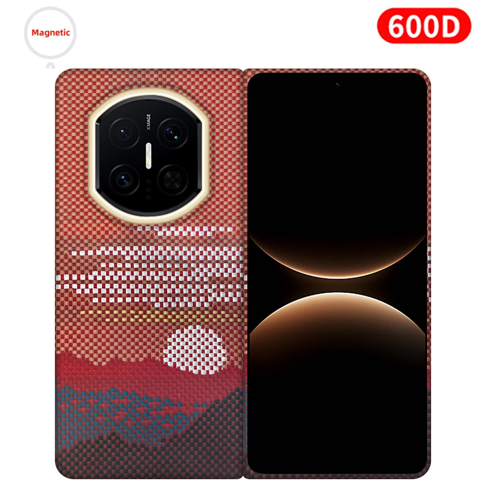 Genuine Aramid Carbon Fiber Magnetic Case Huawei Mate X7 Mat