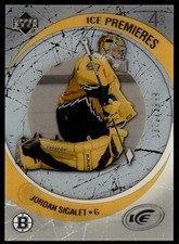 2005-06 Upper Deck Ice . Jordan Sigalet RC 1372/2999 Boston Bruins #184