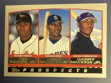 2000 Topps - Prospects #445 Tim Raines Jr., Garry Maddox Jr., Gary Matthews Jr.