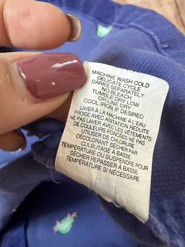 Vestido jersey Hartstrings púrpura pana talla 8 estampado tortuga bordado para niña Foto 3 de 4