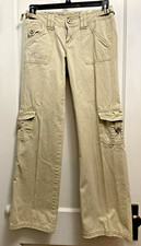 VTG Z Cavaricci Size 3 Military Outfitters Khaki Cargo Pants Pockets Streetwear