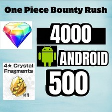 One Piece Bounty Rush 4000 + Gemme 500 + Frammenti Android Globale