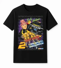 Nightmare on Wallace St. NASCAR Retro Reprint Graphic T-Shirt "Rusty Wallace"