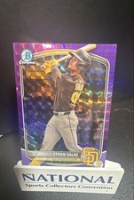 2025 Bowman Chrome - Prospects Ethan Salas Purple Geometric ref /250 (RC)