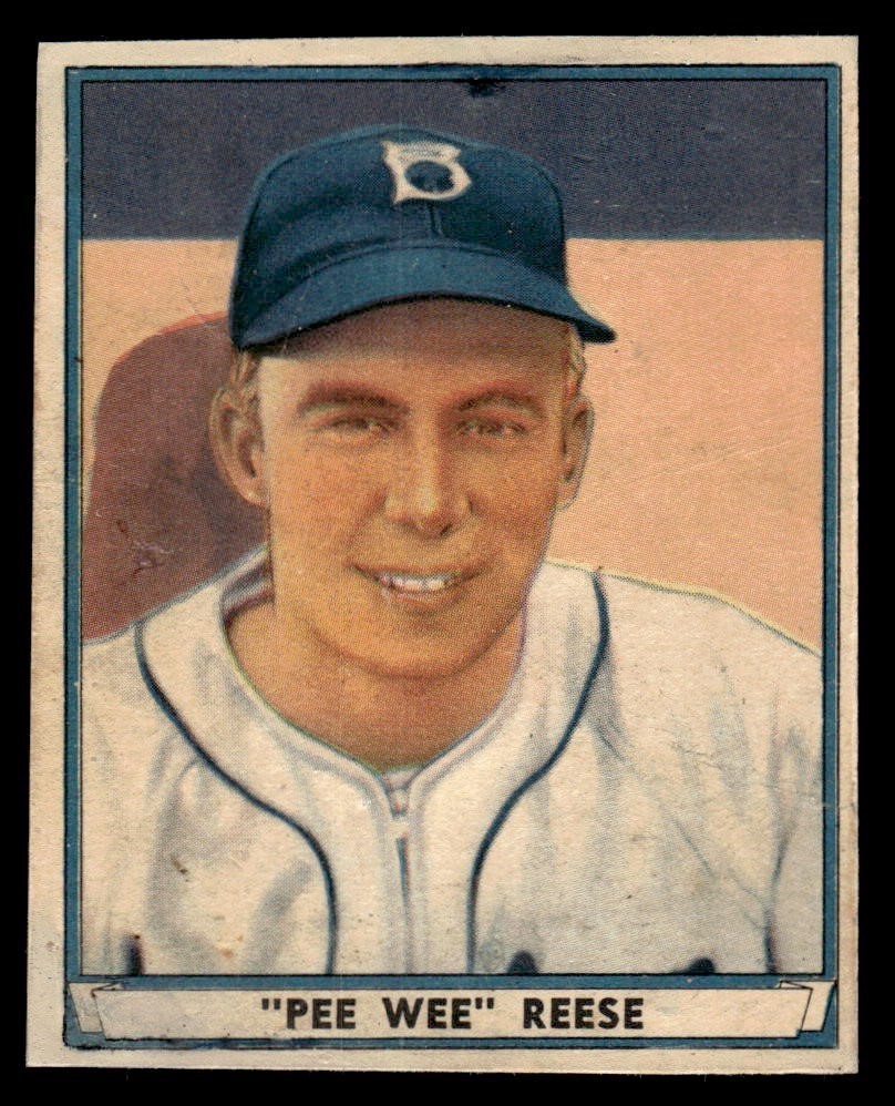 1941 Play Ball Baseball #54 Pee Wee Reese PR - GD *e1 (trimmed, reglossed)
