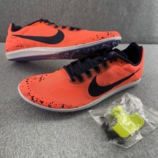 Nike Zoom Rival Mens Size 11 Bright Mango Distance Racing Track Spikes Shoes