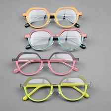 Trendy Acetate Metal Reading Glasses Frames Unisex Fashion Eyeglass Frames