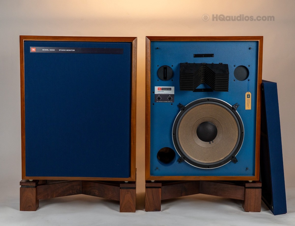 JBL 4333A Vintage Studio Monitor Pair of Speakers – Restored – 1