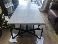 Rectangular Marble Coffee Table Beige 120x70cm H40cm Stone Top