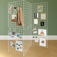 Koretech Grid Wall Panels 3 Pcs, Commercial Grade Gridwall Panels, White