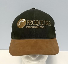 Producers Rice Mill Green & Brown Baseball Hat Embroidered Logo Cap