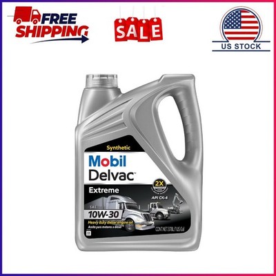 Mobil Delvac Extreme Heavy Duty Full Synthetic Diesel Engine Oil 10W-30, 1 Gal