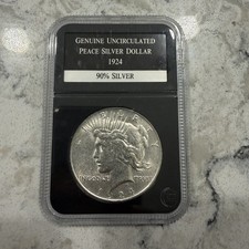 1924 Peace Silver Dollar 0.9 Fine Silver Uncirculated