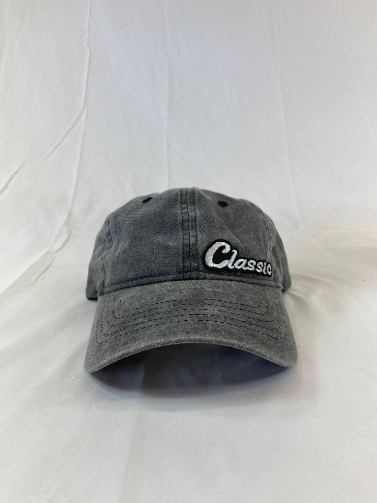 Classic Baseball Cap Strapback Hat Denim Black OS… - image 10