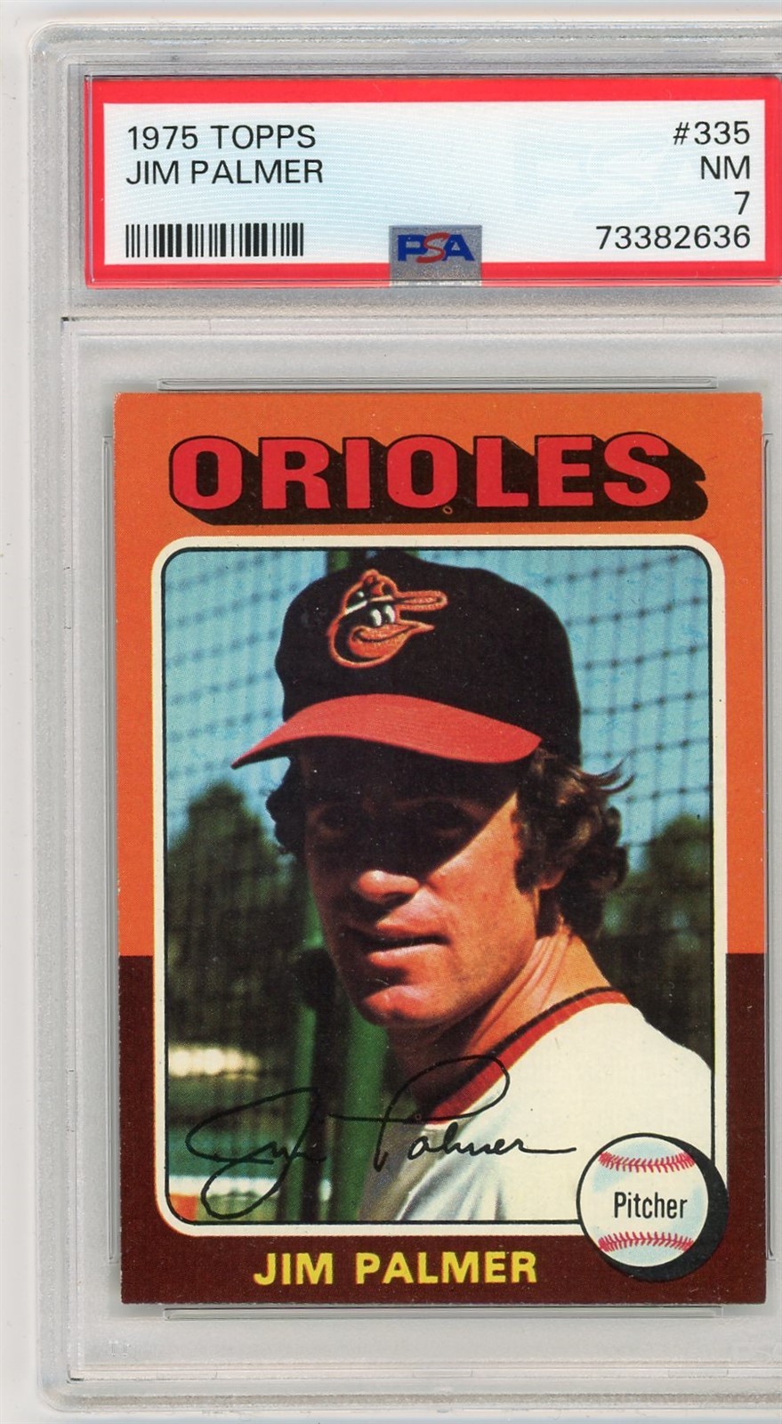 1975 Topps #335 Jim Palmer - PSA 7