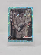 2025 Topps Formula 1 F1 Chrome Ayrton Senna #162 Aqua Raywave /199