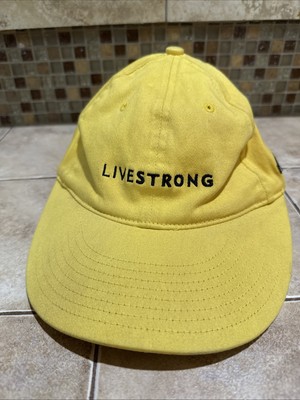 Nike Livestrong Yellow Adjustable Hat Lance Armstrong Foundation Vintage Y2K , M