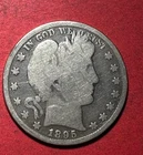 1895 US Barber SILVER Half Dollar "Philadelphia" Mint! Good! Early Date! Coin!