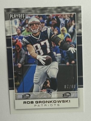 2017 Panini Playoff 1st Down Rob Gronkowski 87/99 #55