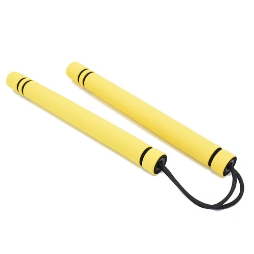 Yellow 12" Foam Trainer Nunchucks Martial Arts Karate Nunchaku