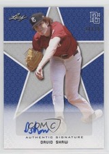 2020 Leaf Perfect Game National Showcase Blue 14/15 David Shaw #BA-DS2 Auto nd3