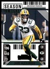 JAIRE ALEXANDER 2024 PANINI CONTENDERS FOOTBALL SEASON TICKET GREEN BAY PACKERS